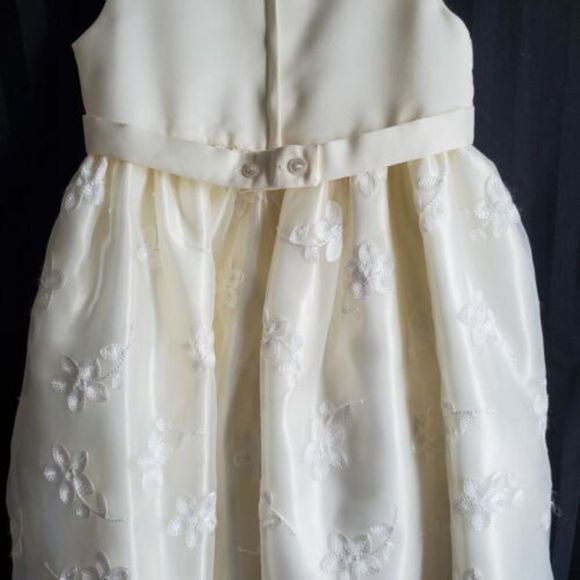 American Princess Size 6x Ivory Tulle Formal Flower Girl Dress - Picture 4 of 10